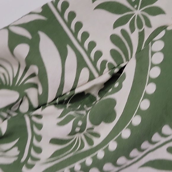 PETAL & PUP PRINTED WIDE LEG PANTS GREEN WHITE SZ XS - Picture 8 of 9